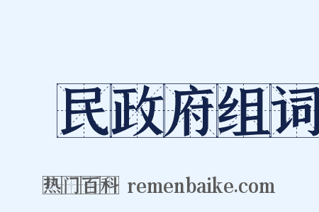 國民政府组词是什么意思的图片